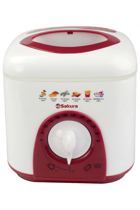 Фритюрница Sakura SA-7654R (белый/красный) 