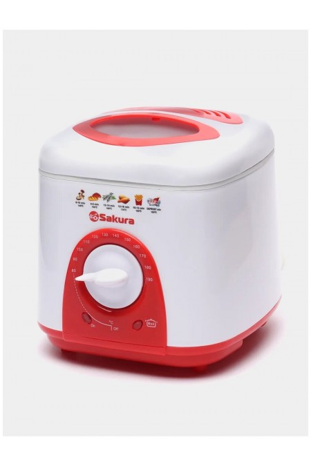 Фритюрница Sakura SA-7654R (белый/красный) 1