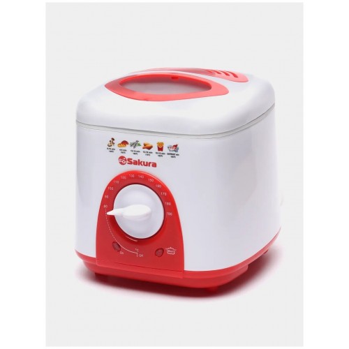 Фритюрница Sakura SA-7654R (белый/красный) 2