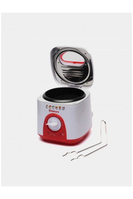 Фритюрница Sakura SA-7654R (белый/красный) 2