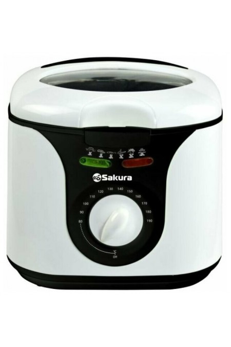Фритюрница Sakura SA-7669BK (белый/черный) 