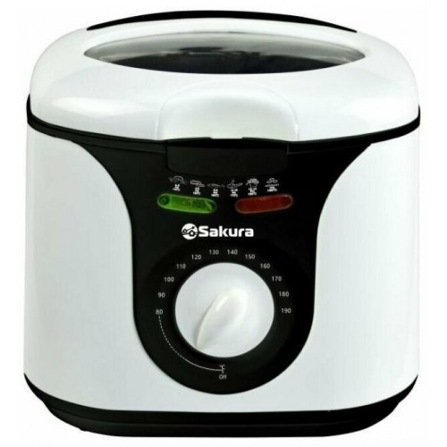 Фритюрница Sakura SA-7669BK (белый/черный) 