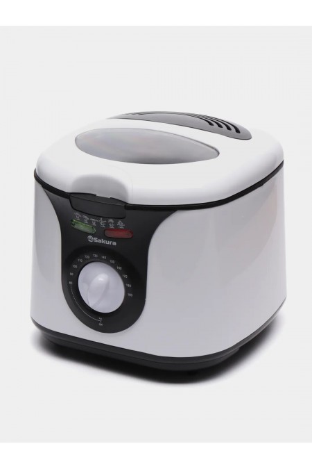 Фритюрница Sakura SA-7669BK (белый/черный) 1