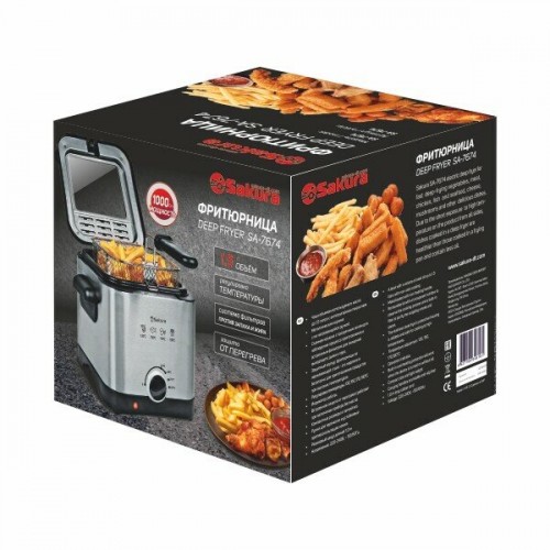 Фритюрница Sakura SA-7674 (серебристый) 1