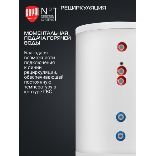 Бойлер косвенного нагрева Royal Thermo AQUATEC INOX RTWX 150 (белый) 1