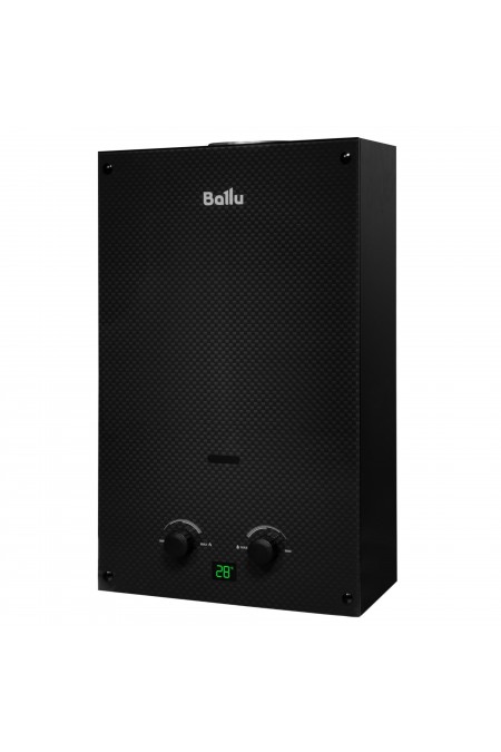 Проточный газовый водонагреватель Ballu GWH 10 Fiery Glass Carbon (черный) 