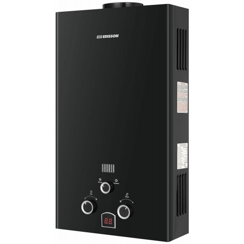 Проточный газовый водонагреватель Edisson E 20 D (черный) 1