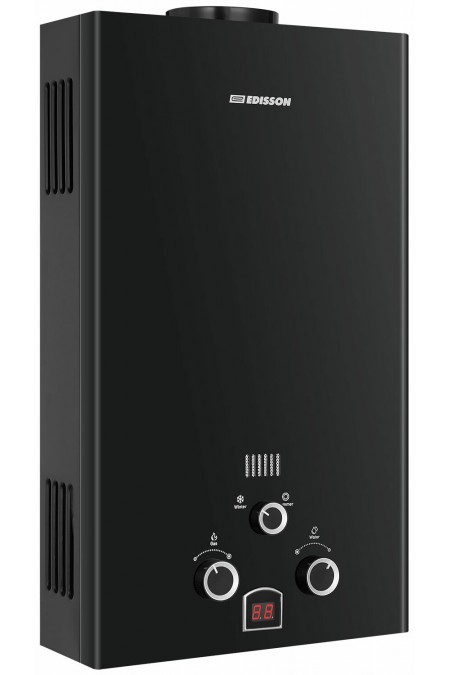 Проточный газовый водонагреватель Edisson E 20 D (черный) 2