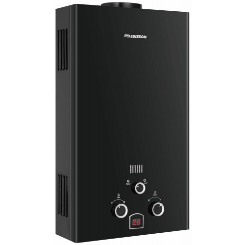 Проточный газовый водонагреватель Edisson E 20 D (черный) 2