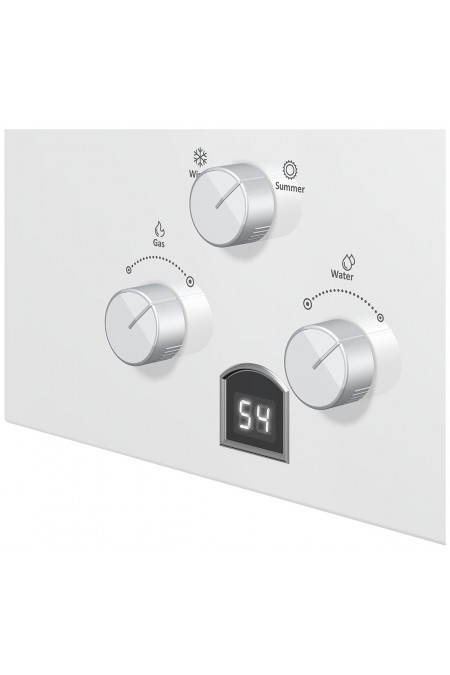 Проточный газовый водонагреватель Edisson E 20 GD (Подсолнухи) (белый/желтый) 4