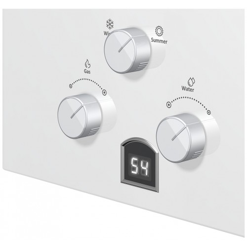 Проточный газовый водонагреватель Edisson E 20 GD (Подсолнухи) (белый/желтый) 4