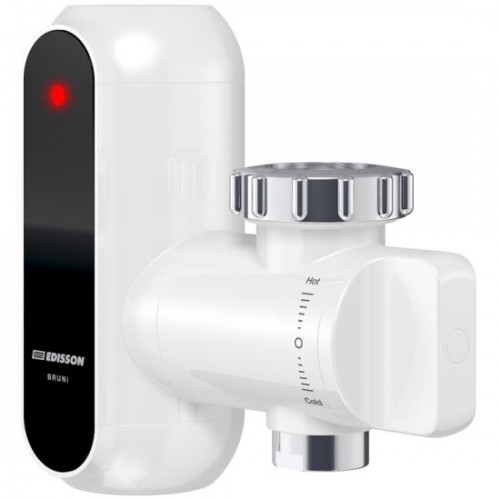 Кран нагрева электрический Edisson Bruni 3500 tap (белый/черный) 