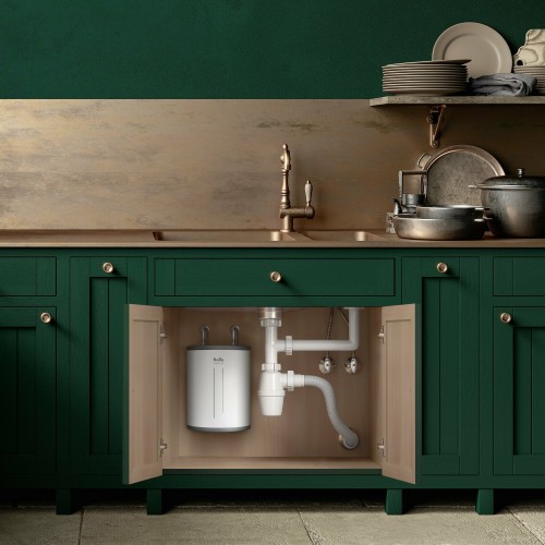 Накопительный электрический водонагреватель Ballu BWH/S 15 Omnium Uni U (под мойкой) (белый) 8