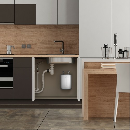 Накопительный электрический водонагреватель Ballu BWH/S 15 Omnium Uni U (под мойкой) (белый) 9