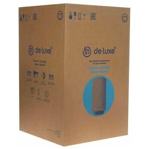Накопительный электрический водонагреватель De Luxe 3W40V1 (белый) 3