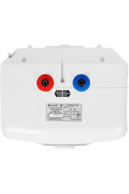 Накопительный электрический водонагреватель De Luxe DSZF15-LJ/15CE (под мойкой) (белый) 2