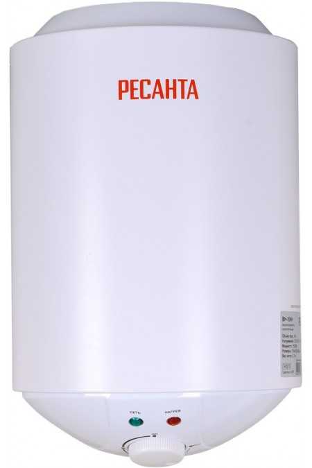 Накопительный электрический водонагреватель Ресанта ВН-10КН (белый) 