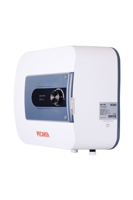 Накопительный электрический водонагреватель Ресанта ВН-10Н (белый/синий) 