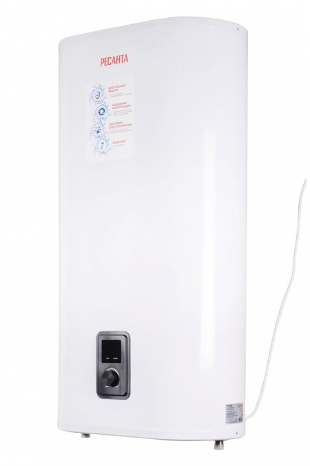 Накопительный электрический водонагреватель Ресанта ВН-80В (белый) 