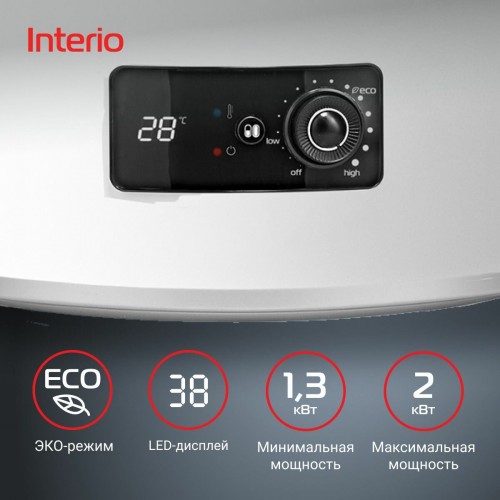 Накопительный электрический водонагреватель Royal Thermo RWH 50 Interio (белый) 1