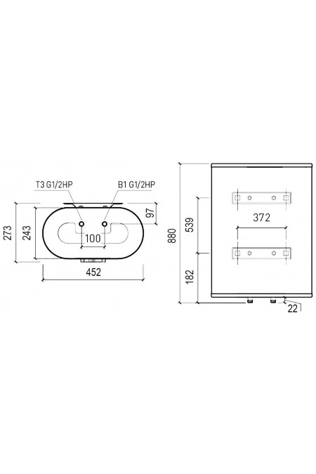 Накопительный электрический водонагреватель Thermex Ceramik 50 V (белый) 3