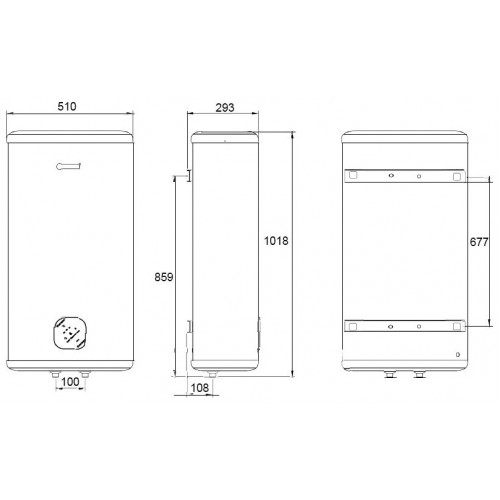 Накопительный электрический водонагреватель Thermex Dream 100 (белый) 1