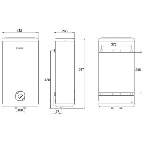 Накопительный электрический водонагреватель Thermex Dream 30 (белый) 4