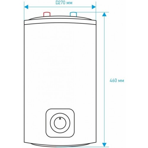 Накопительный электрический водонагреватель Thermex IC 15 U Inox Cask (под мойкой) (белый) 2