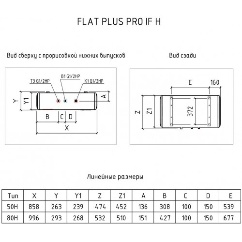Накопительный электрический водонагреватель Thermex IF 50 H (Pro) (белый) 6