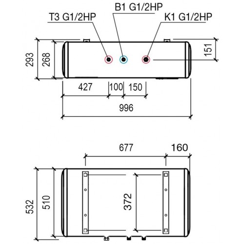 Накопительный электрический водонагреватель Thermex IF 80 H (pro) Wi-Fi (белый) 1