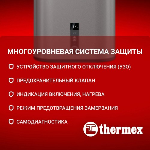 Накопительный электрический водонагреватель Thermex Liga 100 v (pro) (серый) 1