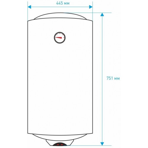 Накопительный электрический водонагреватель Thermex Praktik 80 V (белый) 1