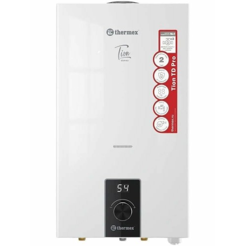 Проточный газовый водонагреватель THERMEX T 20 TD Pro (белый) 