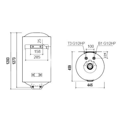 Накопительный электрический водонагреватель Thermex TitaniumHeat 150 V (белый) 1