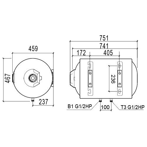 Накопительный электрический водонагреватель Thermex TitaniumHeat 80 H (белый) 4