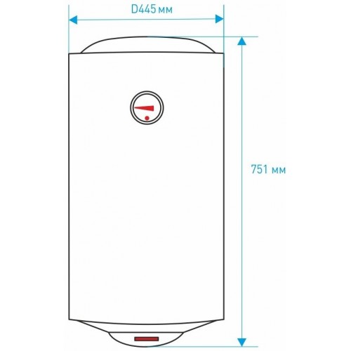 Накопительный электрический водонагреватель Thermex TitaniumHeat 80 V (белый) 2