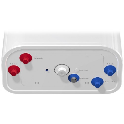 Накопительный комбинированный водонагреватель Thermex Flat 100 V Combi (белый) 1