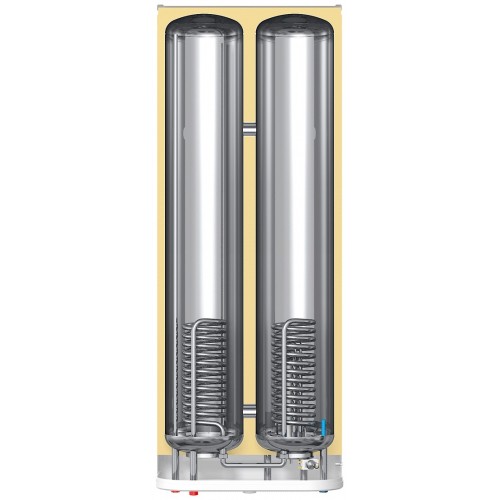 Накопительный комбинированный водонагреватель Thermex Flat 100 V Combi (белый) 2