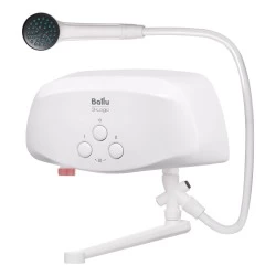 Проточный электрический водонагреватель Ballu 3-logic TS (5,5 kW) кран+душ (белый)