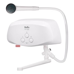 Проточный электрический водонагреватель Ballu 3-logic TS (5,5 kW) кран+душ (белый)