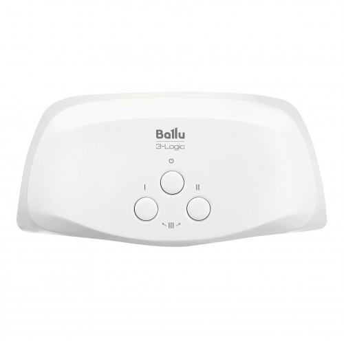 Проточный электрический водонагреватель Ballu 3-logic TS (6,5 kW) кран+душ (белый) 1