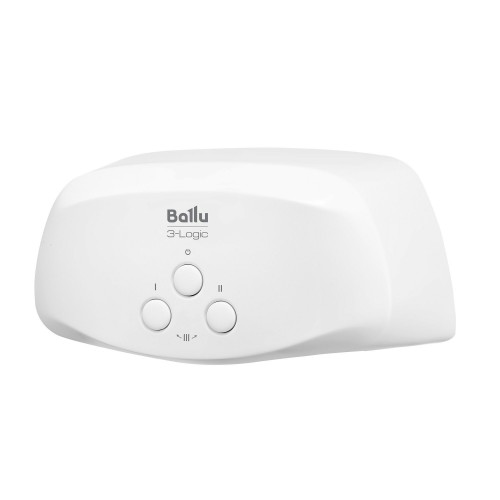 Проточный электрический водонагреватель Ballu 3-logic TS (6,5 kW) кран+душ (белый) 2