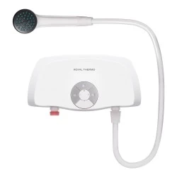 Проточный электрический водонагреватель Royal Thermo SmartFix S (3,5 кВт) душ (белый)
