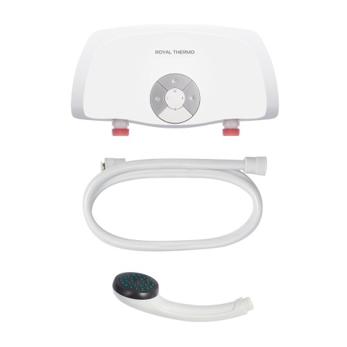 Проточный электрический водонагреватель Royal Thermo SmartFix S (3,5 кВт) душ (белый) 2