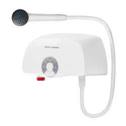 Проточный электрический водонагреватель Royal Thermo Smartfix S (5,5 кВт) душ (белый)