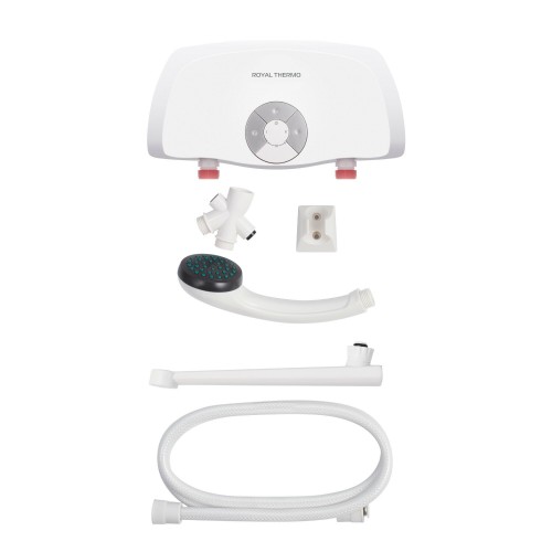 Проточный электрический водонагреватель Royal Thermo Smartfix TS (5,5 кВт) кран+душ (белый) 2