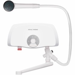 Проточный электрический водонагреватель Royal Thermo Smartfix TS (6,5 кВт) кран+душ (белый)