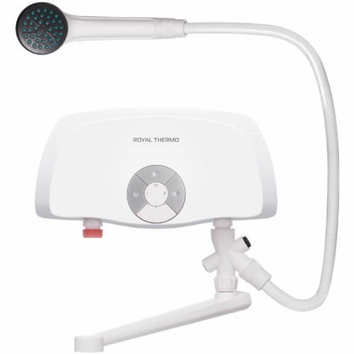 Проточный электрический водонагреватель Royal Thermo Smartfix TS (6,5 кВт) кран+душ (белый) 9