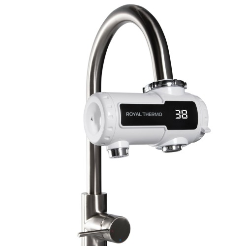 Проточный электрический водонагреватель Royal Thermo UniTap Mini (белый/черный) 8