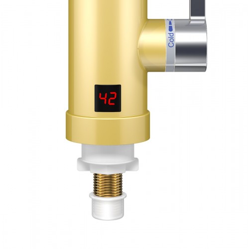 Проточный электрический водонагреватель Thermex Amber 3000 (серебристый/золотой) 9